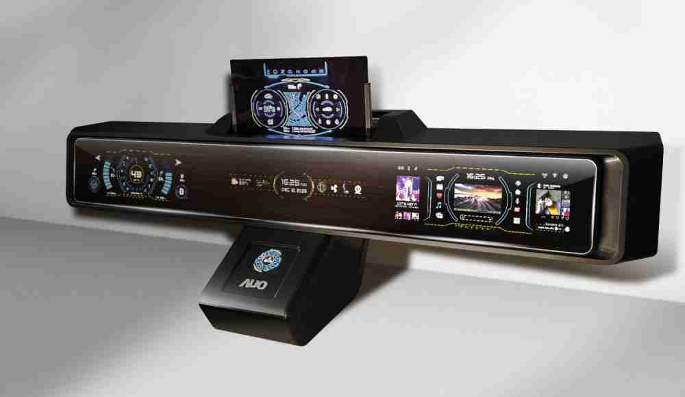 红龙扑克Micro LED沉浸式车舱显示方案结合 可卷式、、、、可伸缩的Micro LED应用并可呈现不同的质感纹路，，，，展现人性化设计